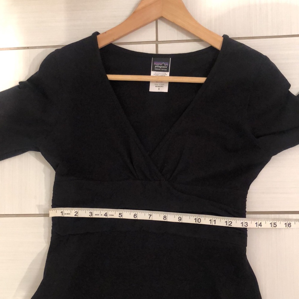 PATAGONIA Margot Dress in black - Organic coton Size S - Picture 7 of 11